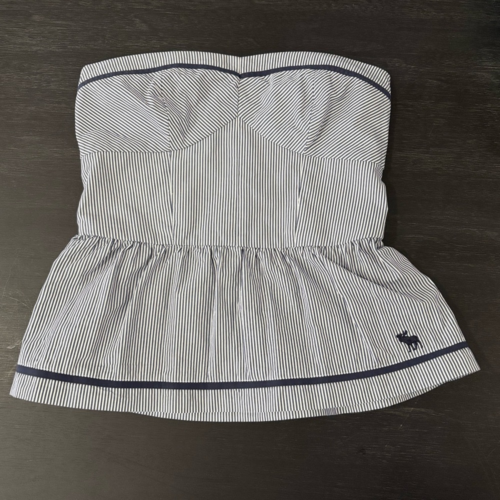 SOLD Abercrombie & Fitch Striped Peplum Top